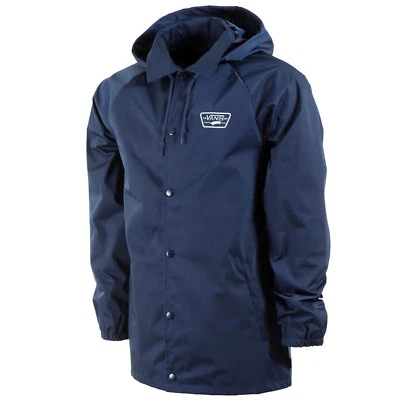 VANS Mens TORREY HOODED MTE Coaches JACKET Dress Blues - Image 1 of 3