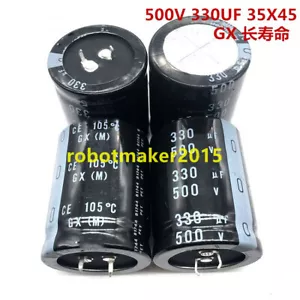 Brand NEW Aluminum Electrolytic Capacitor 330uF 330 UF 500V 35*45 - Picture 1 of 4