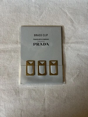 PRADA TRAVELERS COMPANY Travelers Notebook/Company Prada •Brass Clip (1 Set)