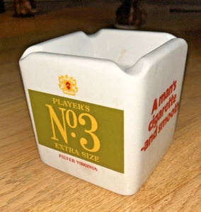 Large Vintage PLAYER'S No. 3 EXTRA SIZE - FILTER VIRGINIA Ashtray - Picture 1 of 8