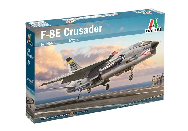 ✅ITALERI 1456 - Scala 1 : 72 F-8E Crusader Stati Uniti Aerei da caccia - Immagine 1 di 4