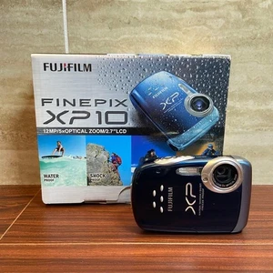 FujiFilm FinePix XP10 Digital Camera Waterproof 10MP 3x Zoom Compact Blue - Picture 1 of 12