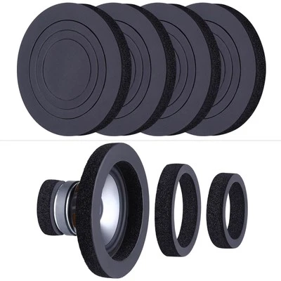 Potenciador de altavoces de espuma de 6,5", 4 piezas anillos de espuma autoadhesivos para altavoces de puerta de coche, C... Foto 1 de 4