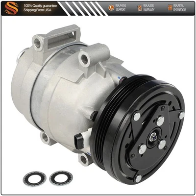 A/C AC Compressor New Fit For Chevrolet Corvette 5.7L 1997-2001 2002 2003 2004 - Image 1 of 4