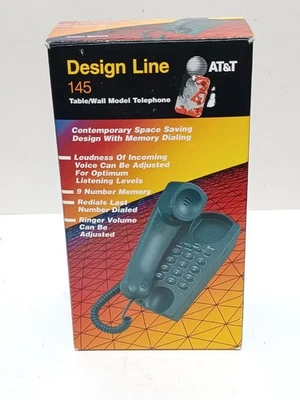 NUEVO▪︎Teléfono Tono Táctil Línea Diseño AT&T De Colección Años 90 Modelo Verde 145 Nuevo en Caja Foto 1 de 4