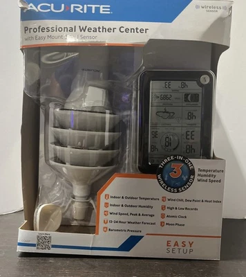 Acurite Professional Weather Center Wireless w/ Easy Mount 3-in-1 Sensor - Image 1 of 4