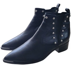 Marc Fisher LTD Yentia Damen-Chelsea-Boots 7,5 M zum Überziehen Western Nieten Zehenspitze - Bild 1 von 11