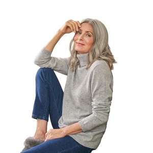 WoolOvers  Jersey de Cachemira para Mujer (WL177) UTWL177_48 - Imagen 1 de 2