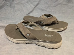 SKECHERS GO WALK ULTRA GO CUSHIONING GOGO MAT SANDALEN FLIP FLOP GRAU UK 5 SEHR GUTER ZUSTAND - Bild 1 von 13