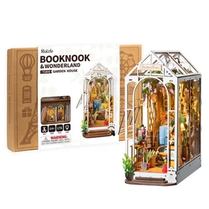 Hágalo usted mismo Kits de rincones de libros para adultos-jardín casa estantería insertar rincón de libros-rompecabezas 3d... - Imagen 1 de 8