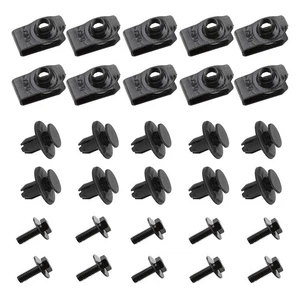 30pcs Clamps Bolts Bolt Fixed Engine Nut Clamps Undertray-Cover Hot Sale - Picture 1 of 12