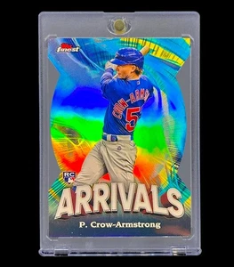 PETE CROW-ARMSTRONG ROOKIE BLUE REFRACTOR DIE CUT Holo Non Auto - CUBBIES - Picture 1 of 5
