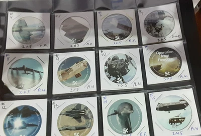 2nd  Print Set 5 Cent AAFES  Pogs 2003 printing   Good to A.U. Condition - Image 1 of 3