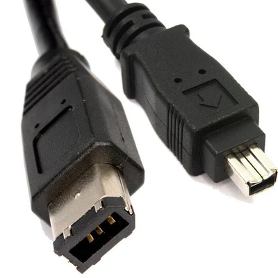 2m Firewire IEEE-1394 DV Cable 6 to 4 pin PC to DV Out - Image 1 of 2