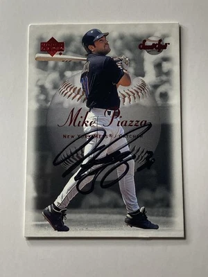 Mike Piazza UD 签名 纽约大都会队 签名 亲笔签名 Upper Deck 美国职棒大联盟 LAD 纽约 NYM SOA — 第 1/4 张图片