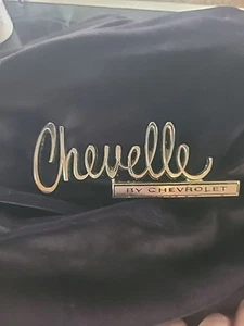 Chevelle By Chevrolet 1969 Original Trunk Emblem Perfect Used - Picture 1 of 8