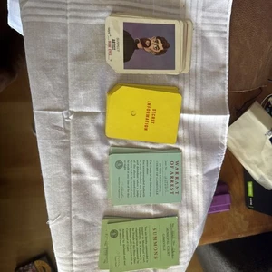 Vintage 1960 Mattel Lie Detector Game Pieces Parts: 24 Suspect Cards Plus - Picture 1 of 6