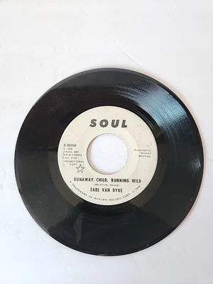 Earl Van Dyke-Runaway Child Running Wild '69 Motown 45 Promo S-35059 - Image 1 of 4