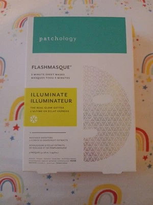 Patchology Flashmasque Illuminate Real Glow 5 Minute Sheet Mask (2x) Box- 8 Pk  - Image 1 of 3