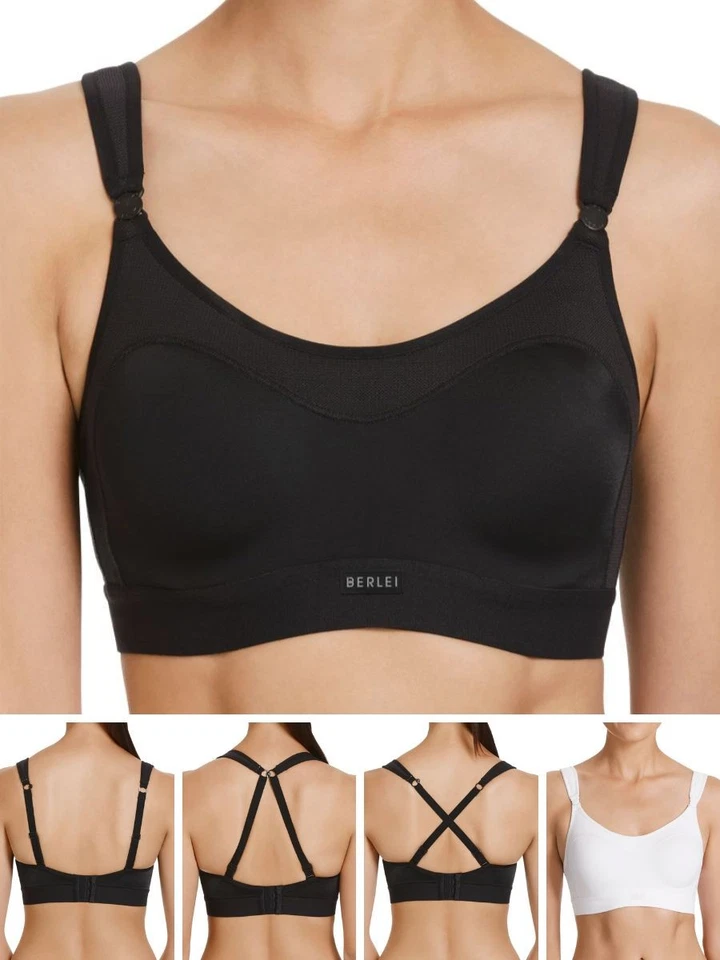 Berlei Ultimate Performance Bra Crop Top Seamless Padded Racerback Sports Bra - Image 1 of 1