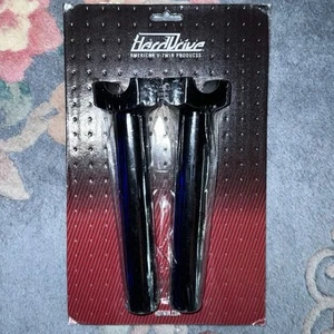 Elevadores rectos de manillar de motocicleta de disco duro de 1" negro de 8-1/2" para Harley - Imagen 1 de 2