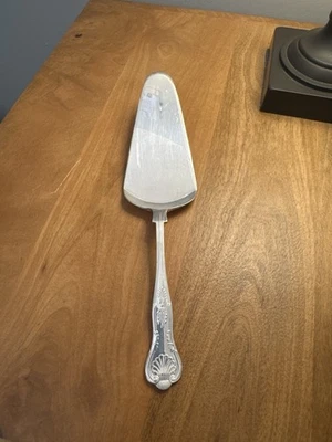 Vintage R&M EPNS A1 Sheffield Inglaterra Placa de Prata Torta Servidor de Bolo Motivo de Concha - Imagem 1 de 4