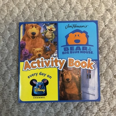Libro de actividades promocionales vintage 1998 Disney Bear In The Big Blue House raro Foto 1 de 4