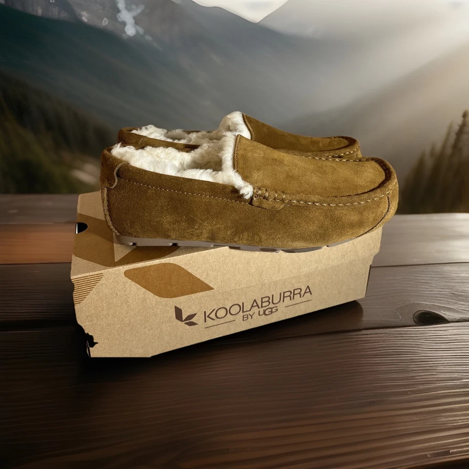 KOOLABURRA BY UGG TIPTON 1105893 CHESTNUT SIZE 11 US. MEN’S SLIPPERS