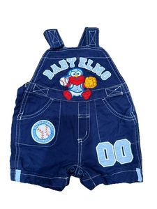 Vintage Baby Elmo Short Overalls 3/6 Months - Picture 1 of 4