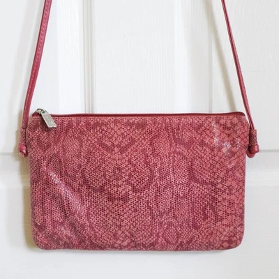 Сумки на розовый замши змеиной кожи печать сумочки через плечо сумка США богемное Y2K - Изображение 1 из 4