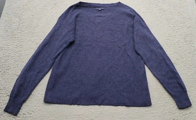 Suéter American Eagle Outfitters Mujer Pequeño Azul Tejido Ligero Manga Larga Foto 1 de 4