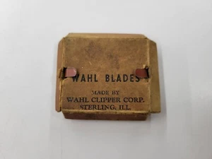 Vintage WAHL BLADES Clipper Blades Original Box Sterling, Illinois - Picture 1 of 5