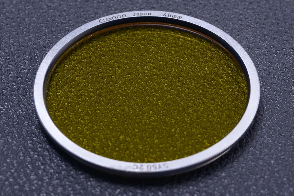 ✅ CANON SLIM YELLOW 48MM SY50.2C FILTER FOR RF 35MM 1.5, 50MM 1.4 LENS 11-3 - Image 1 of 2