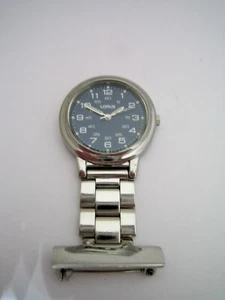 LORUS WATCH NURSES FOB WATCH BY SEIKO PC21-X027 STAINLESS STEEL QUARTZ GENUINE - Picture 1 of 4