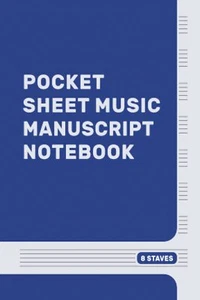 Pocket Sheet Music Manuscript Notebook Mini Staff Music Manuscript Paper Note... - Picture 1 of 2