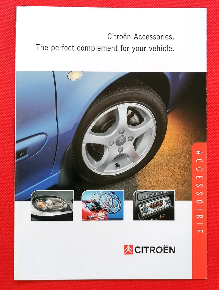 2001 CITROEN ACCESSORIES Sales Brochure - Alloy Wheels Styling Touring Security - Image 1 of 4