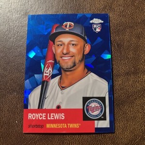 2022 Topps Chrome Platinum Anniversary ROYCE LEWIS Blue Atomic #'d /100 RC