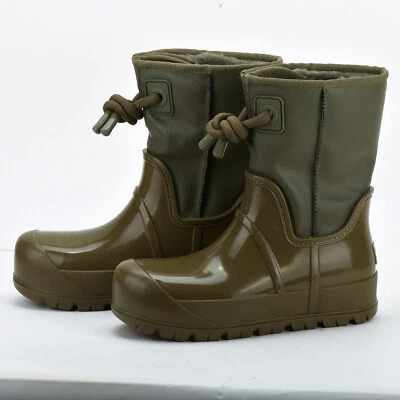 UGG Mujeres Raincloud Encaje Oliva Quemado Botas Lana Impermeable Zapato EE. UU. 7 EU38 UK5 Foto 1 de 4