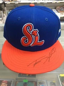 TOMAS NIDO Autographed G/U Hat St. Lucie Mets Blue & Orange JSA #TN-H2 - Picture 1 of 1