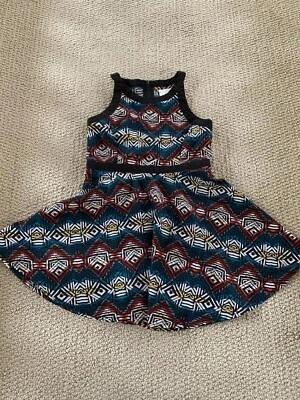 Vestido Ella Moss banda negra diamante sedoso. Venta al por menor $64 edad 6X Foto 1 de 4