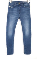 DIESEL Spender-Ne 069HC Men Jeans W26 Jogg Sweat Zip Blue Boys Slim Skinny
