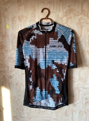 CROSS 2.0 Men's Cycling Jersey (Brown/Blue) Nalini size L - Image 1 of 4