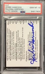 Herbie Hancock Signed Cut Page Jazz Legend Rockit Musician PSA/DNA Auto Mt 10 - Picture 1 of 3