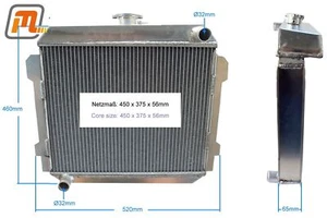 Radiador Ford Capri MK2 V6 2,0-2,3L tanque de agua grande 01/74-12/77 - Imagen 1 de 1