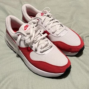 Nike Men's Air Max SYSTM White/University Red Running Shoes DM9537-104 Size 13 - Picture 1 of 5