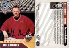 Greg Harrell Signed 2002 MultiAd Pacific Coast League All-Stars #30 Card Auto