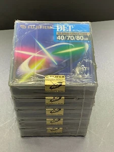 LOT DE 5 CARTOUCHES FUJIFILM DLT TAPE IV -12.65MM Data Tape- 40/70/80GB NEUVES - Photo 1/5