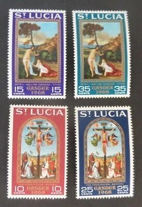 St Lucia 1968 Easter Commemoration SG245/8 MNH UM unmounted mint - Imagen 1 de 1