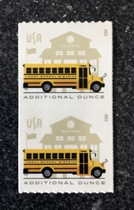 2023USA #5741 Additional Ounce Rate School Bus - Coil Pair  mint - Picture 1 of 1