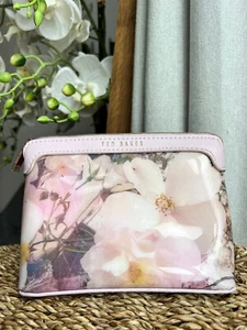Ted Baker Make Up Bag Sareana Floral Cosmetic Travel Bag VGC - Picture 1 of 7